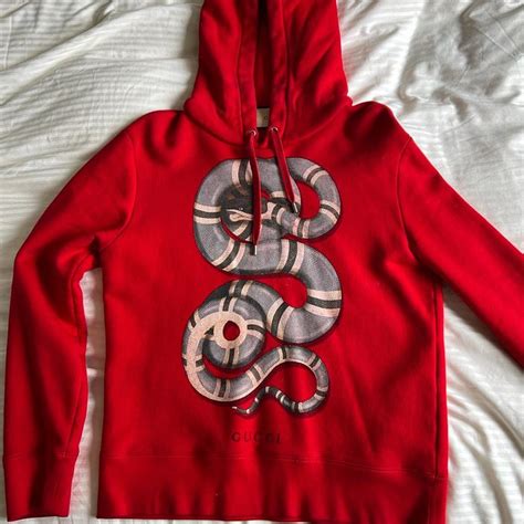 golden snake hoodie gucci|gucci distressed hoodie.